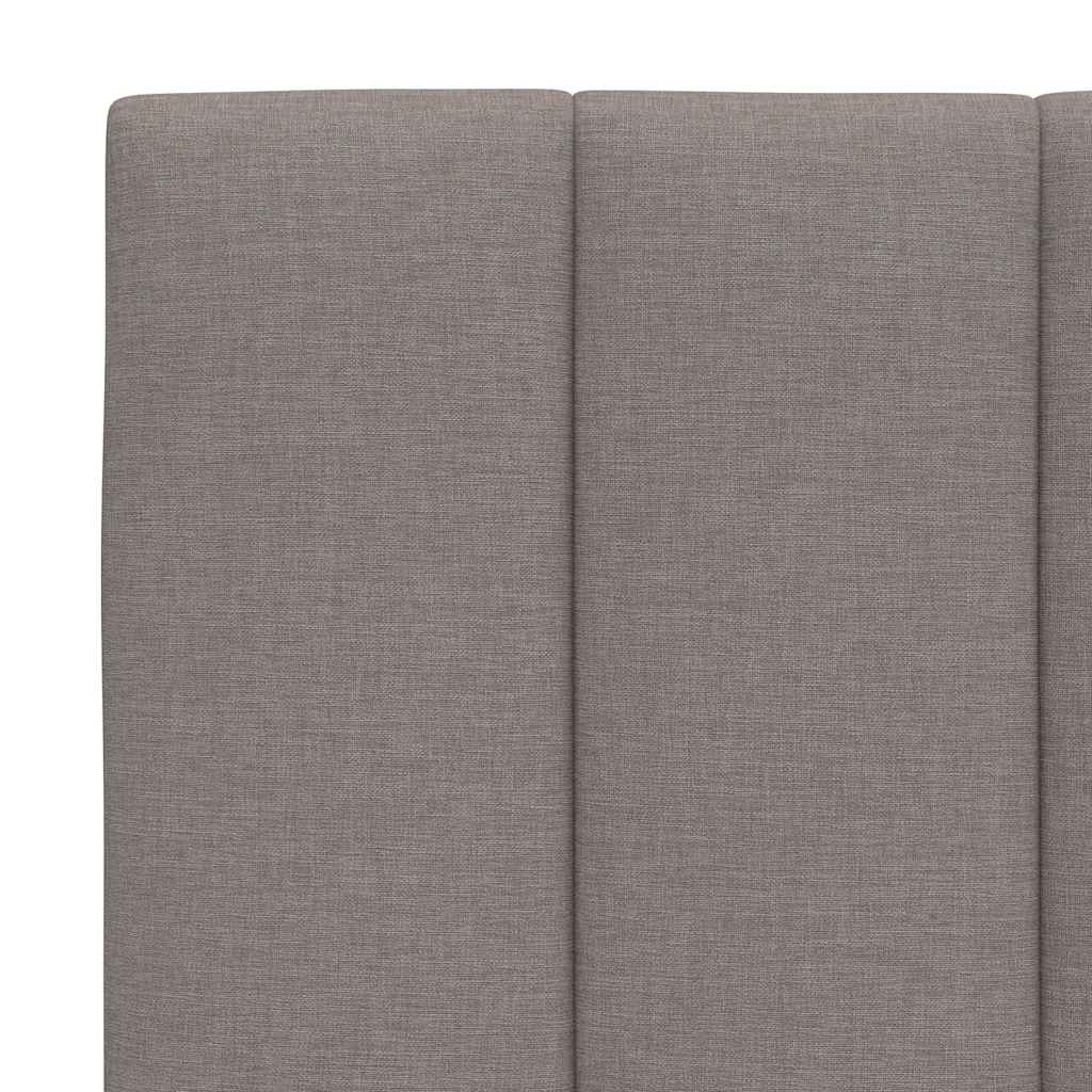 Bedframe zonder matras "Hanko" stof taupe 200x200 cm
