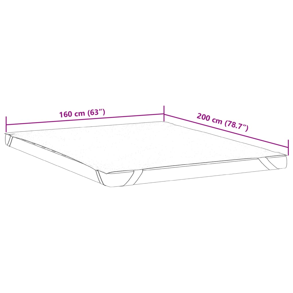 Matrasbeschermer waterdicht 160x200 cm wit