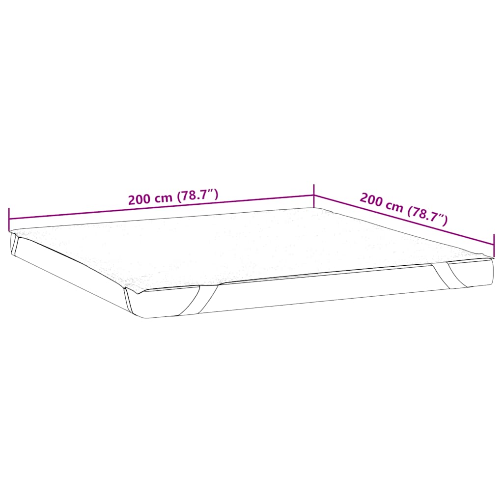 Matrasbeschermer Waterdicht Wit 200 x 200 cm