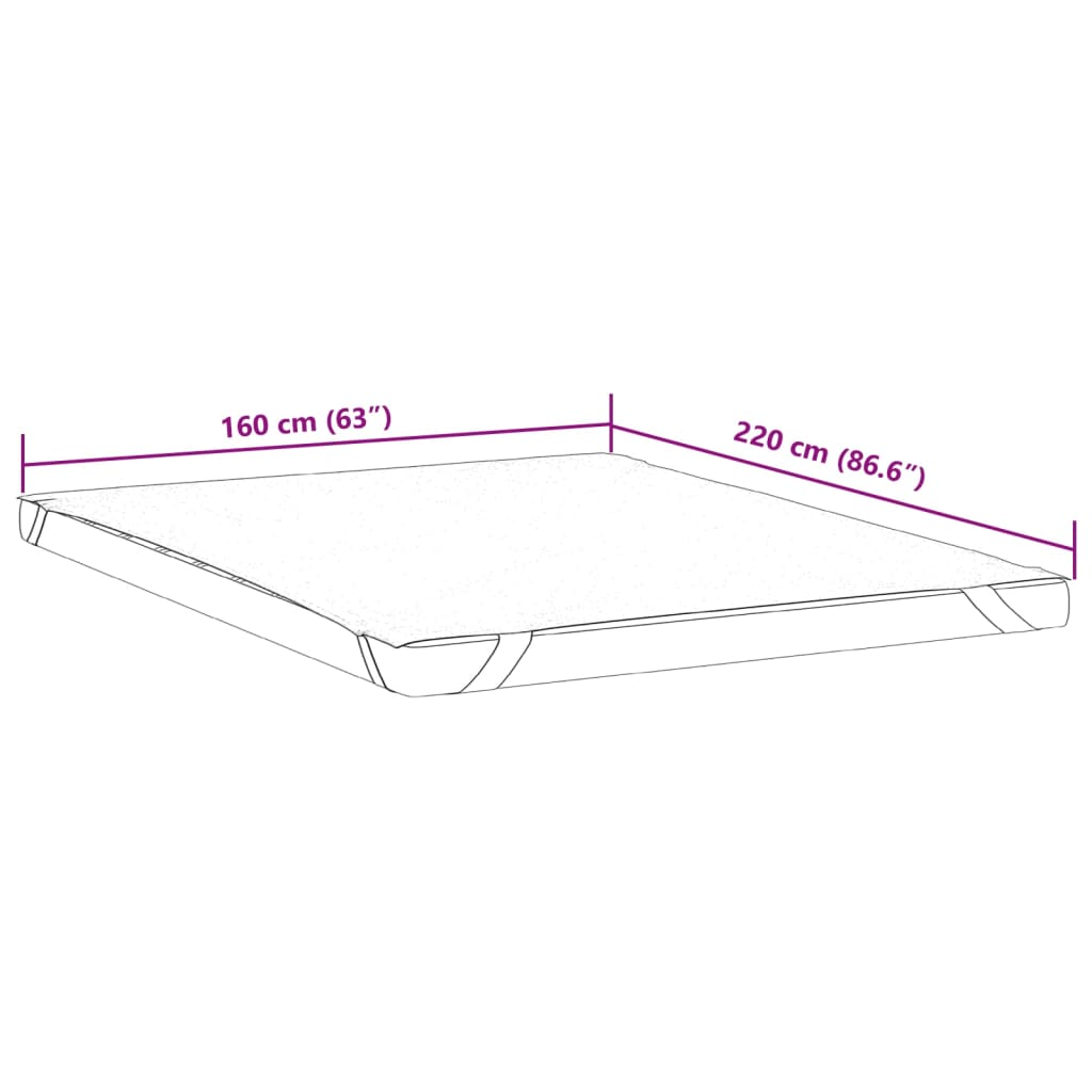 Matrasbeschermer waterdicht 160x220 cm wit
