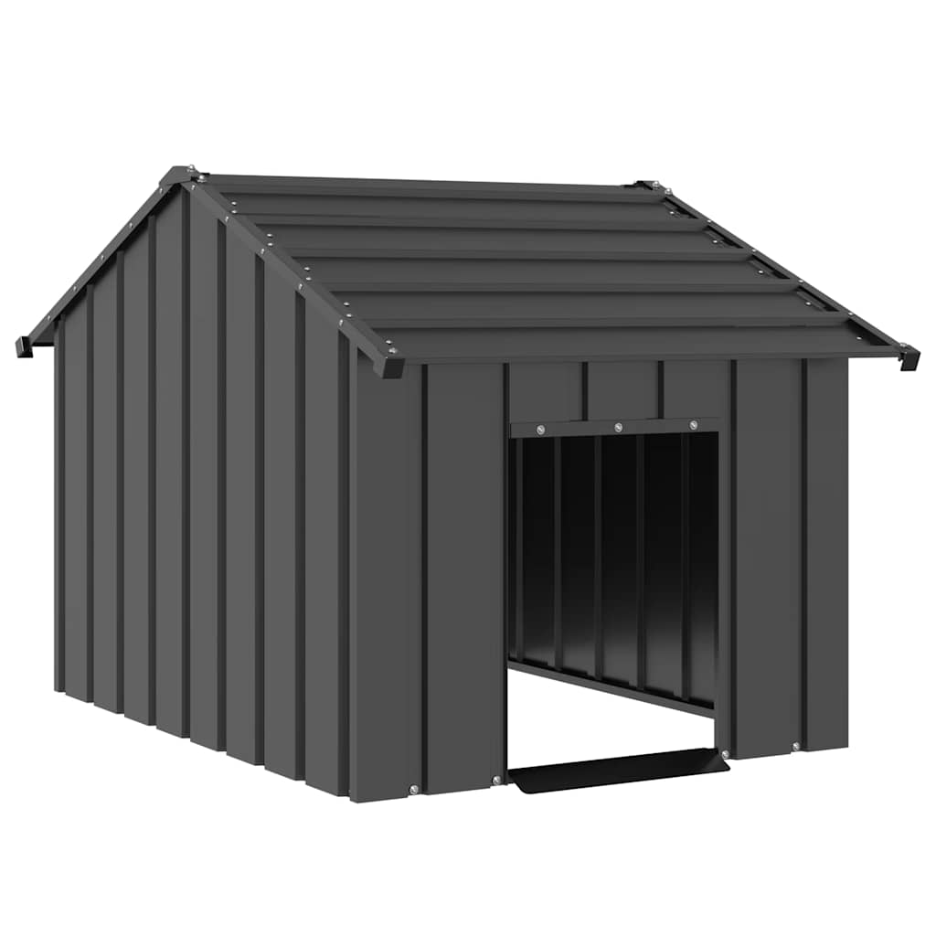 vidaXL Hondenhok met dak lichtgrijs 110x103x109 cm - Hondenhokken vidaXL Hondenhok met dak lichtgrijs 110x103x109 cm - Hondenhokken