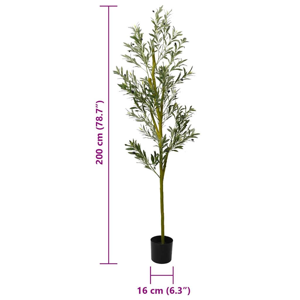 Kunstolijfboom 800 blaadjes 200 cm groen