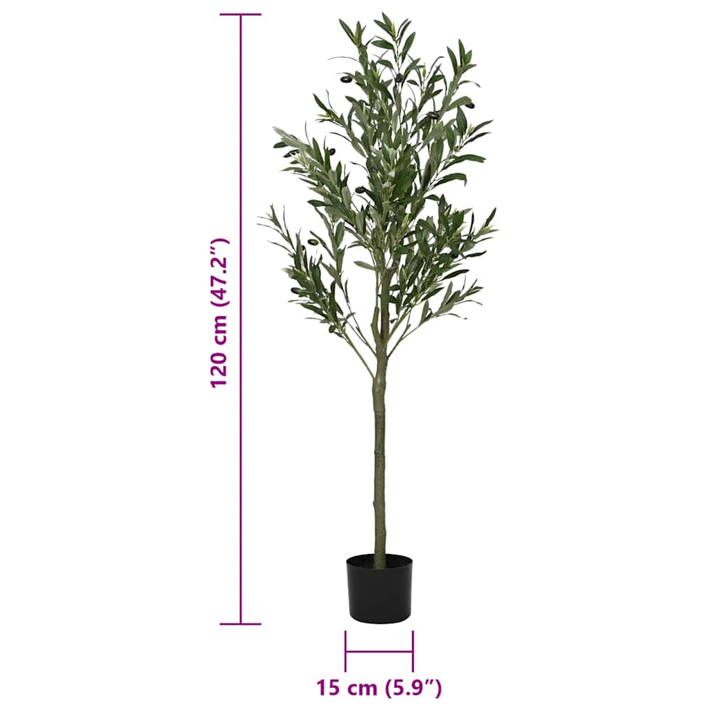 Kunstolijfboom 450 blaadjes 120 cm groen