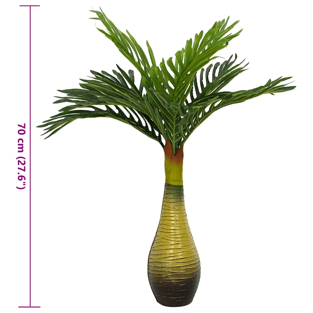 Kunstpalmplant 9 blaadjes 70 cm groen