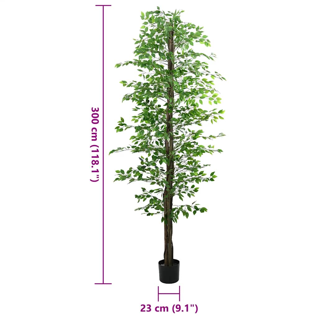 Kunst Ficus Plant 2016 Bladeren 300 cm groen