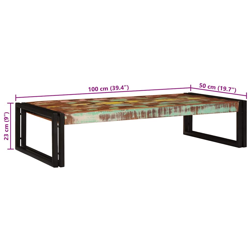 Badkamerplank 100 x 50 x 23 cm Massief mango hout, ijzer