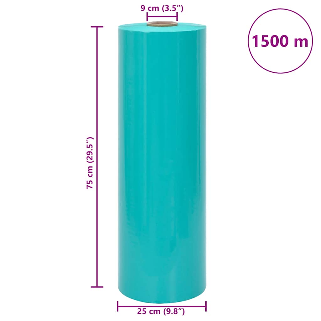 Agrarische stretchfilm 25 μm 75 cm x 1500 m groen
