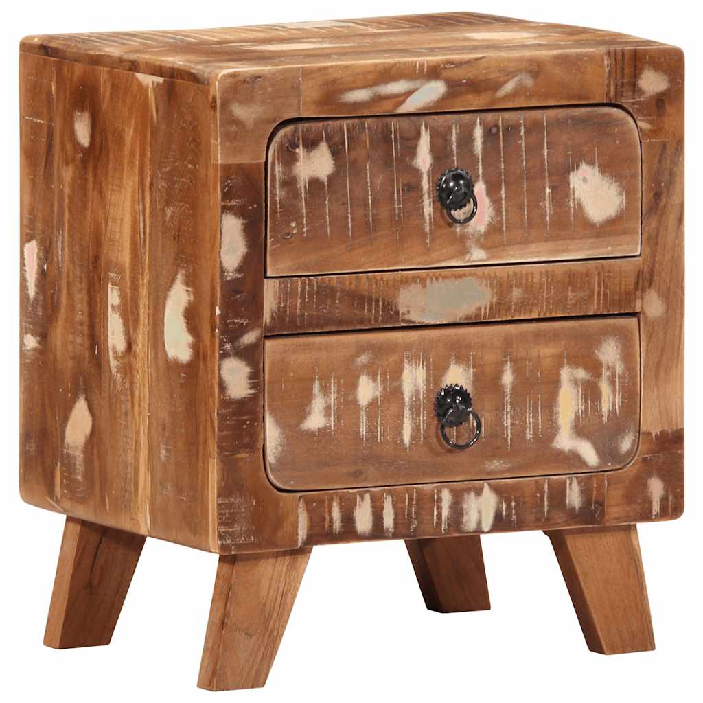 Nachtkastje 2 st 40x32x46 cm massief gerecycled hout