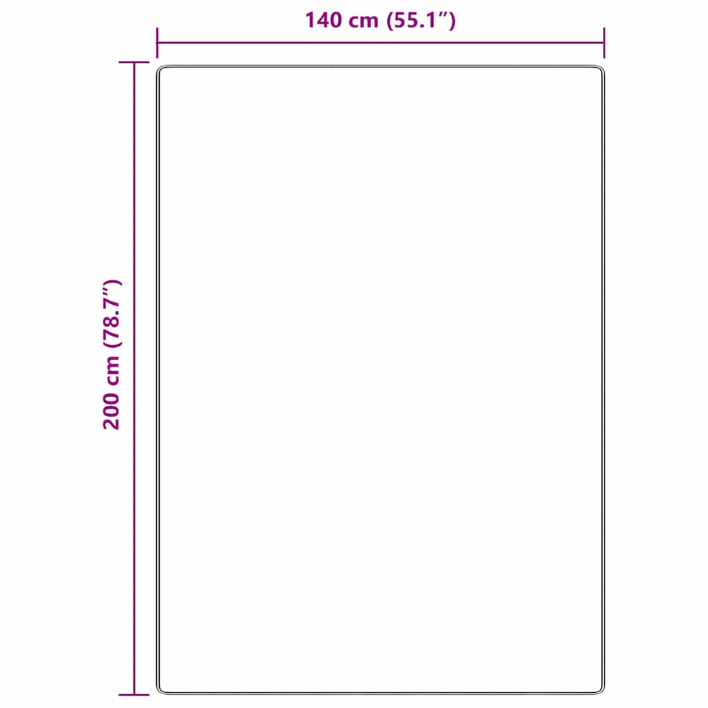 Antislip Shaggy Tapijt Bruin 140 x 200 cm PP