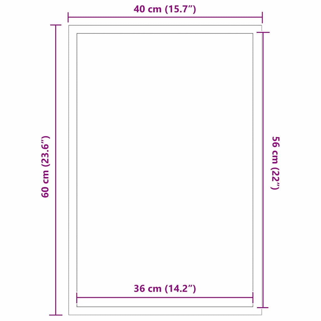 Deurmat Striped Zwart, Grijs 40 x 60 cm Polypropyleen, PVC
