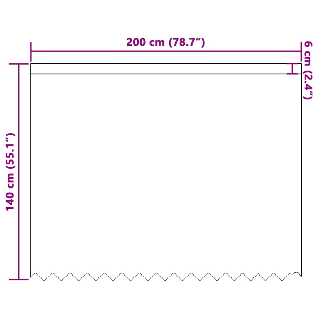 Gordijnen met gordijnen Wit 200 x 140 cm Polyester