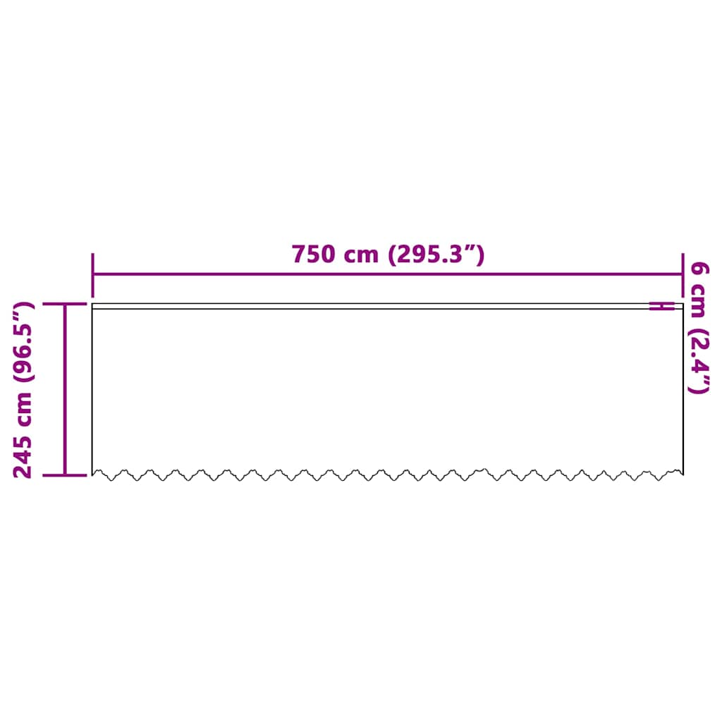 Gordijnen met gordijnen Wit 750 x 245 cm Polyester