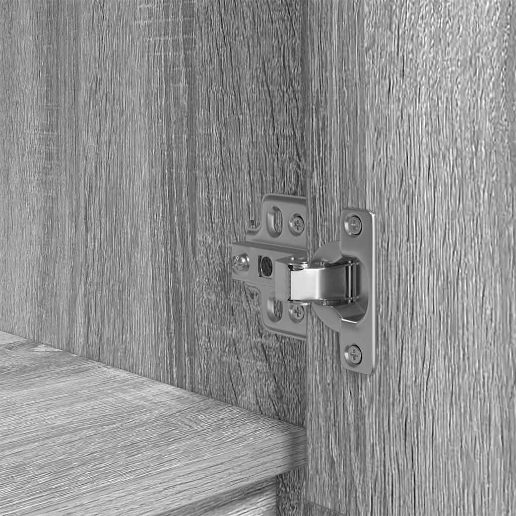 Highboard 29,5x34x119,5 cm spaanplaat grijs sonoma