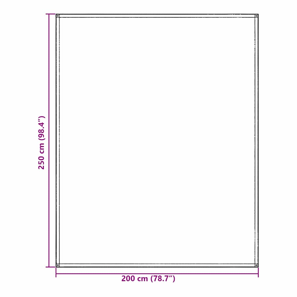 Tenttapijt Blauw en Grijs 200 x 250 cm Polyetheen