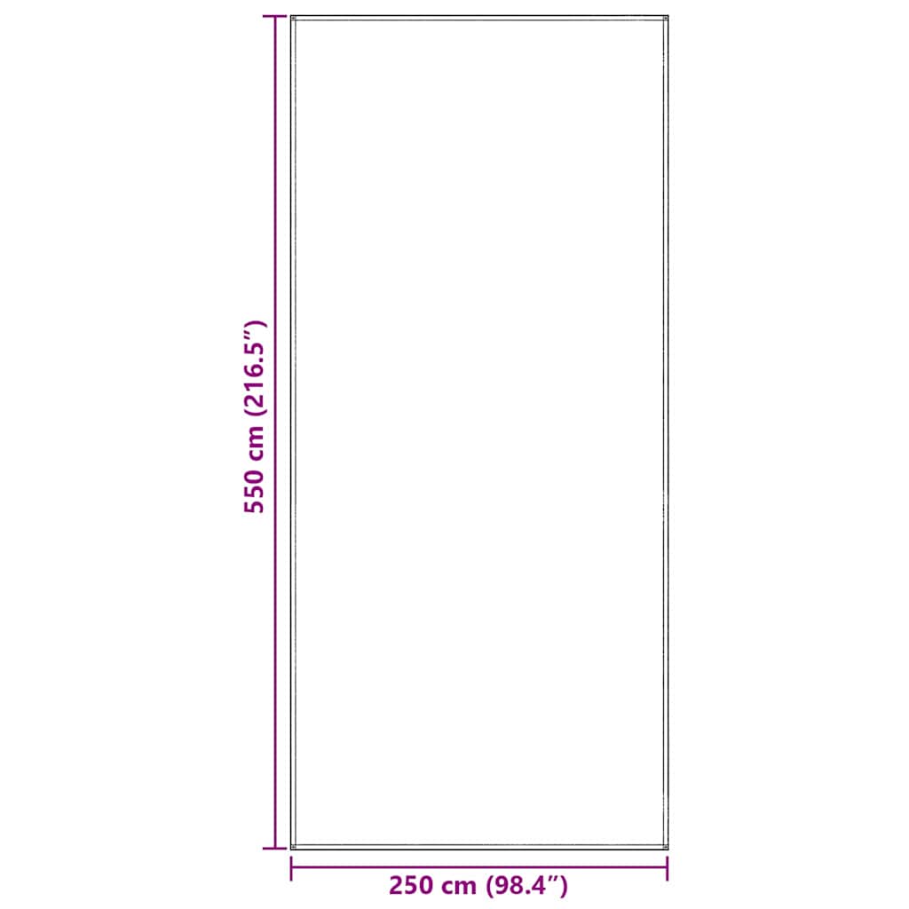 Tenttapijt Blauwgrijs Polyetheen Blauw-Grijs 250 x 550 cm