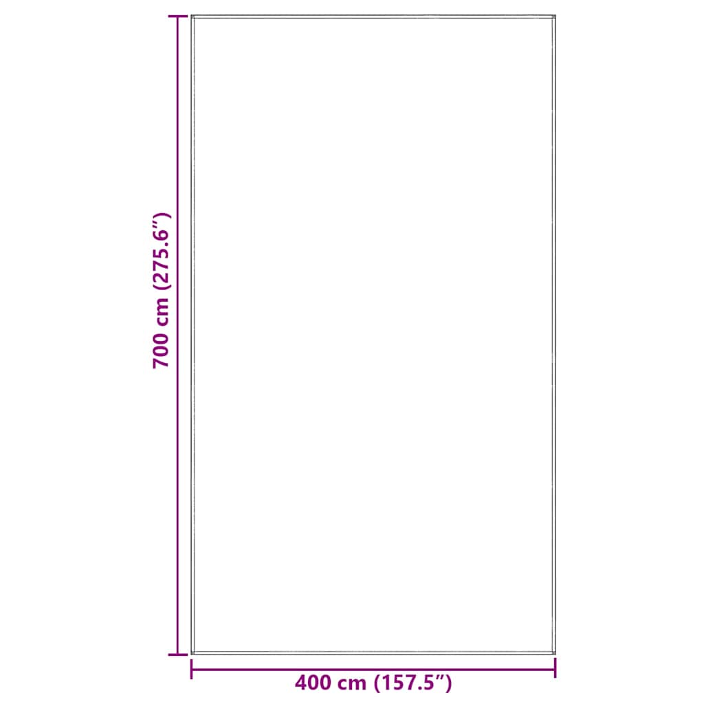 Tenttapijt Lichtgrijs 400 x 700 cm Polyetheen