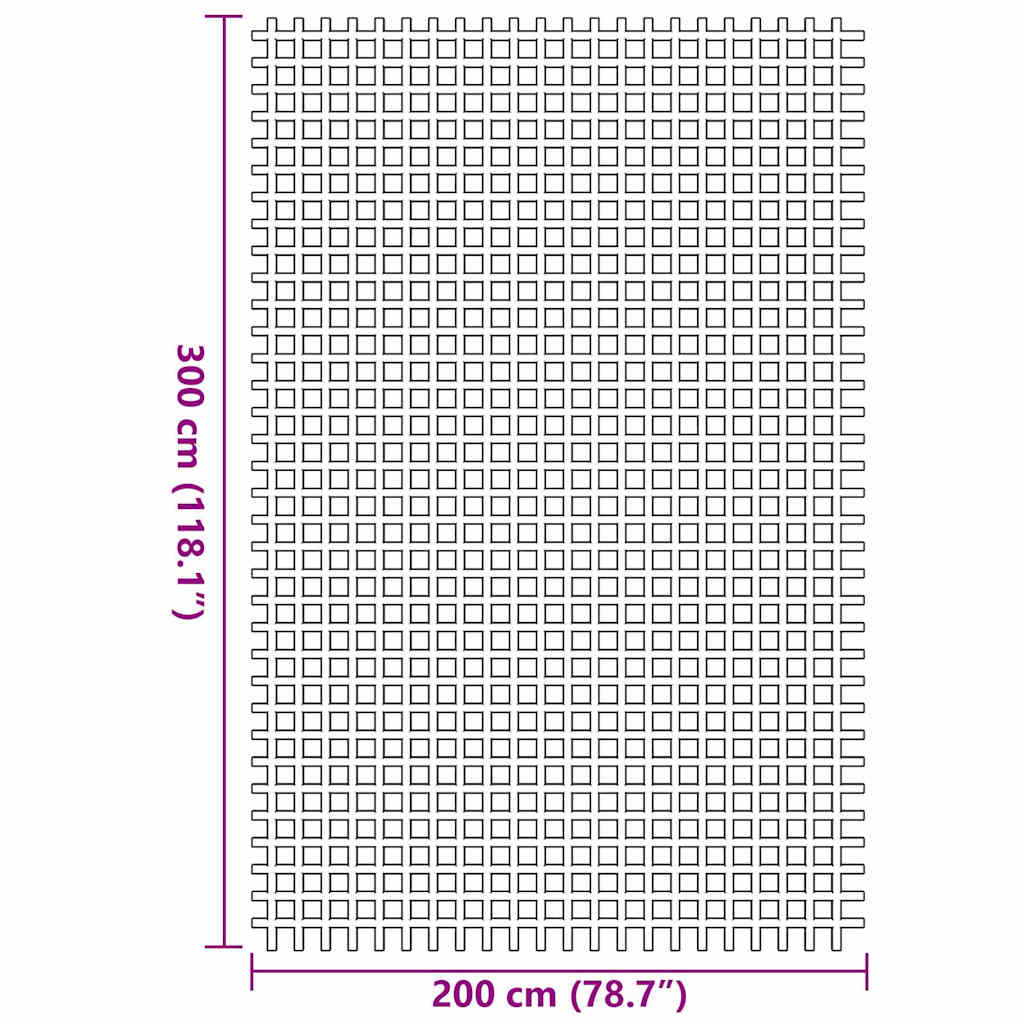 Tenttapijt Groen 300 x 200 cm Polyester