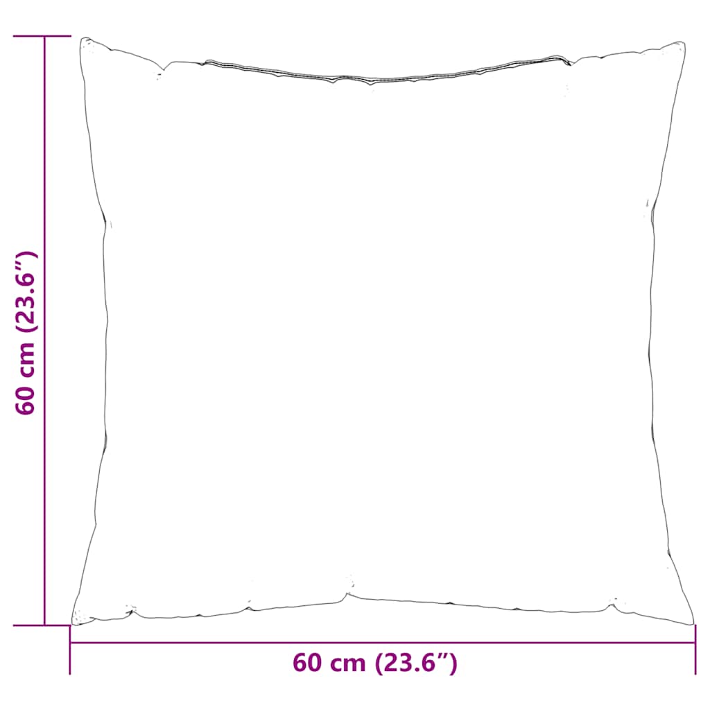Bankkussens 4 stuks Wijnrood 60x60 cm Stof