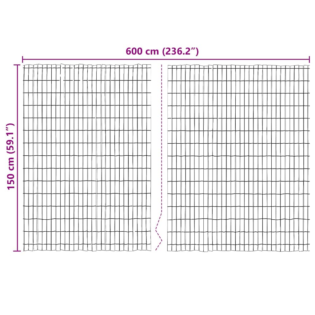 Schorsschutting Bruin Schors 600 x 150 cm