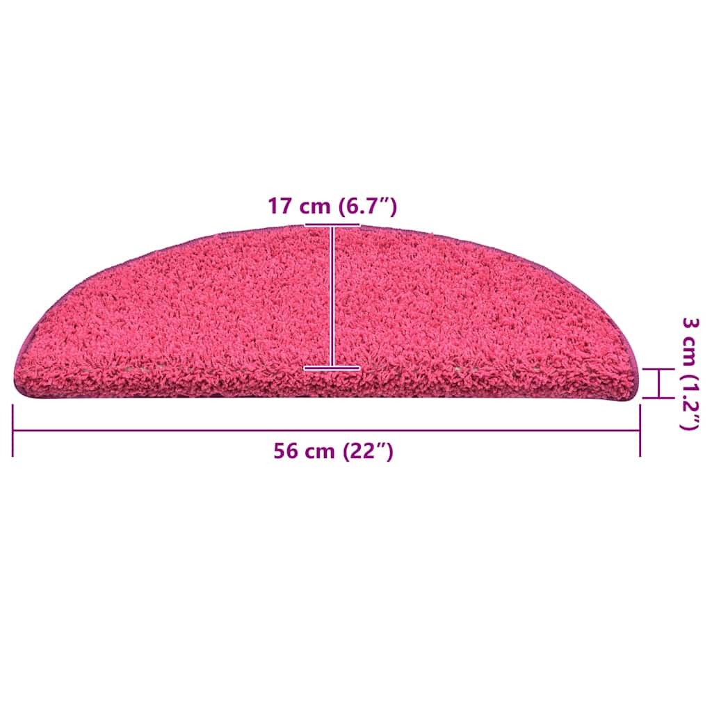 Trapmatten 30 st 56x17x3 cm roze