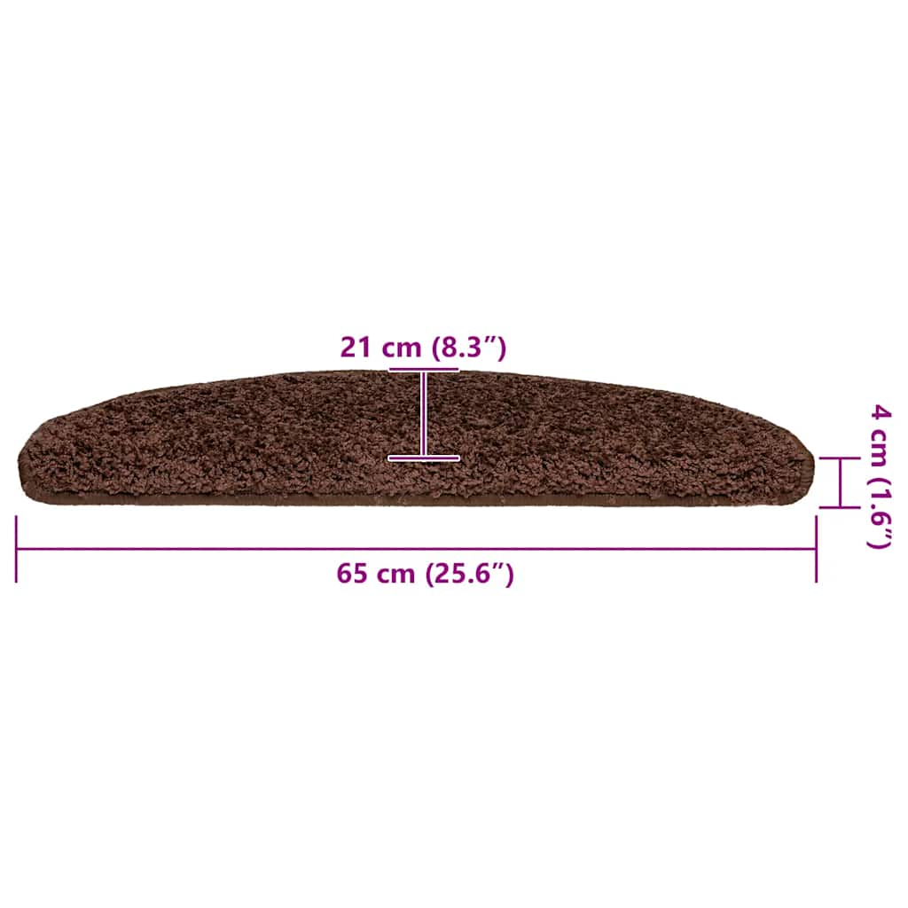 Trapmatten 30 st 65x21x4 cm bruin