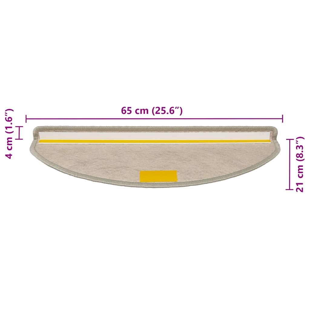 Trapmatten zelfklevend Sisal-Look 30 st 65x21x4 cm lichtgroen
