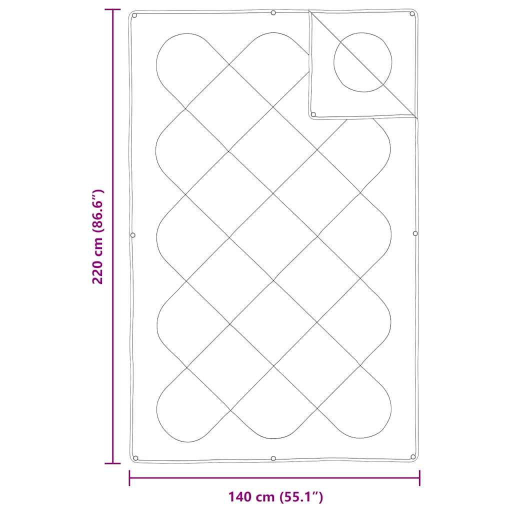Dekbed Set Met Kussen 2 Pcs Wit Microfibre 140 x 220 cm 60 x 70 cm