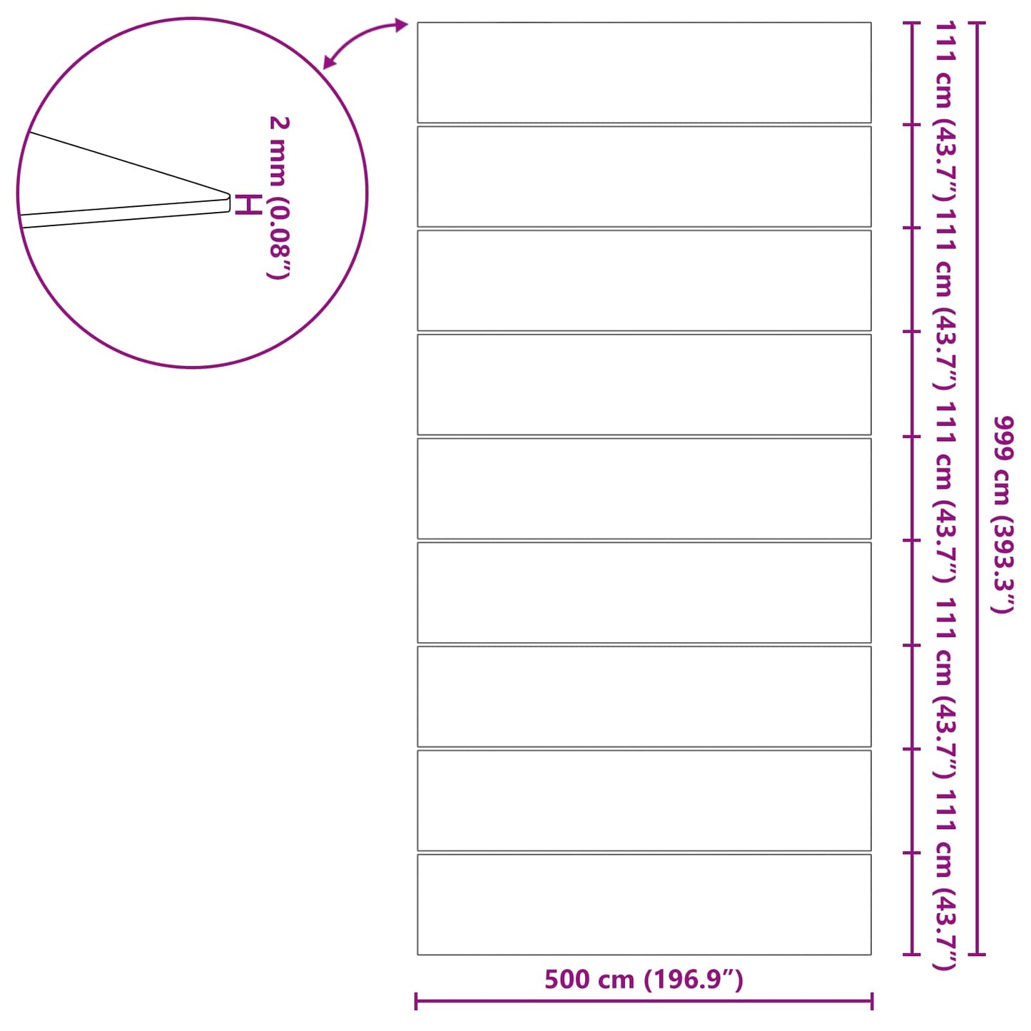 Zwembad Grondzeil Zwart 999 x 500 x 0,1 cm Niet-geweven Stof