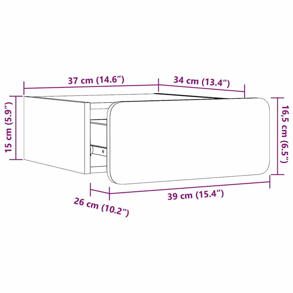 Nachtkastje 2 st Bruin 39 x 34 x 16,5 cm Massief grenenhout