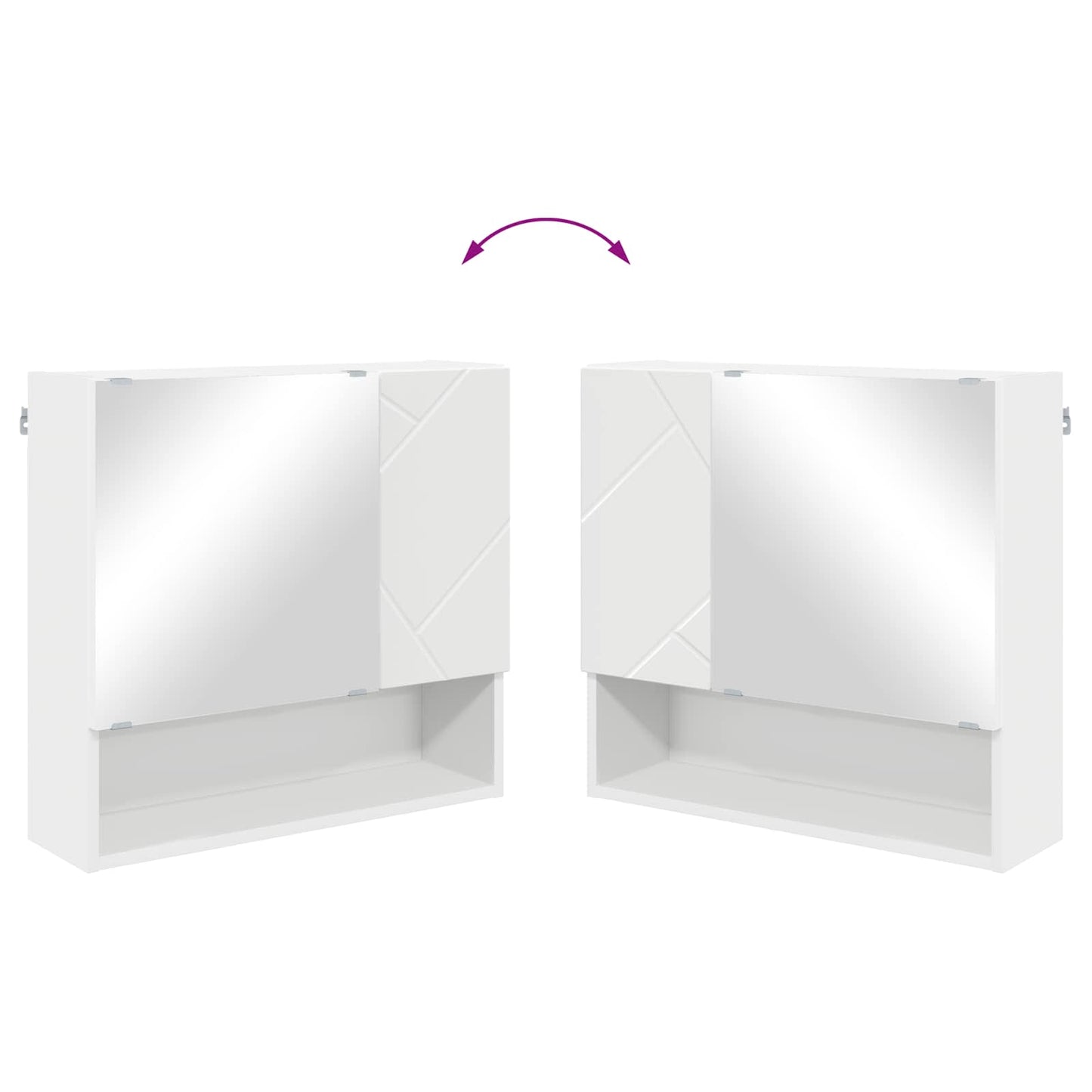 Badkamermeubelset met lade 5 pcs Wit Bewerkt hout & Metaal