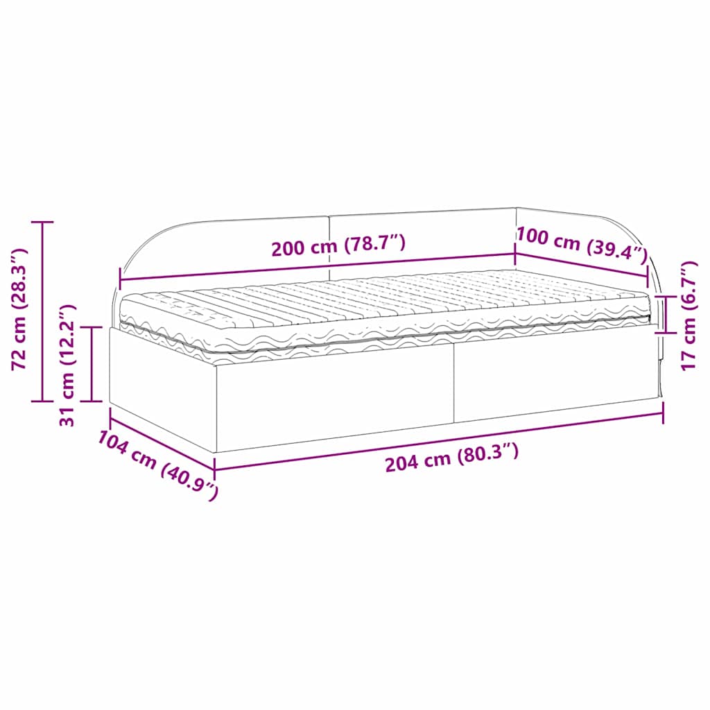 Hoekbedframe met Matras met hoofdeinde 2 pcs Lichtgrijs Fluweel