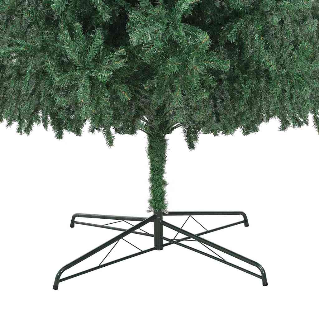 Kerstboom met decoratieve slingerlichten Groen 400 cm PVC