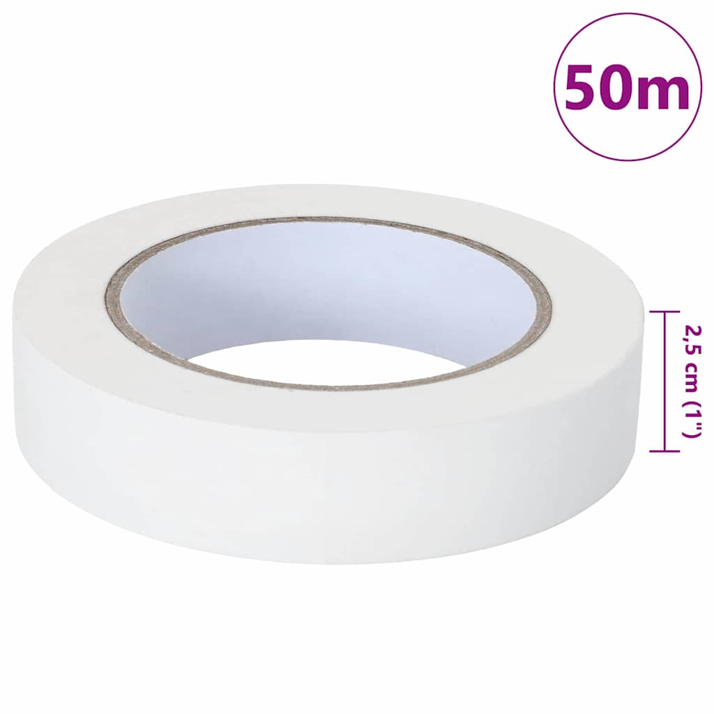 Verf Maskertapes 50 pcs Wit 25mm x 50m Papier