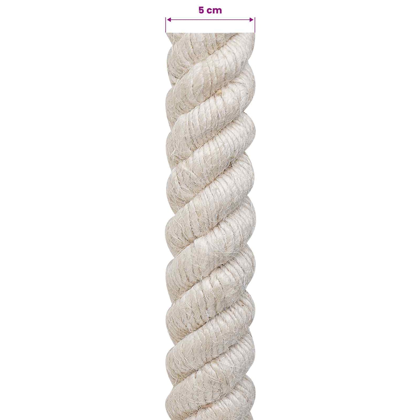 Jute Touw 50 Wit 100% Tossa jute