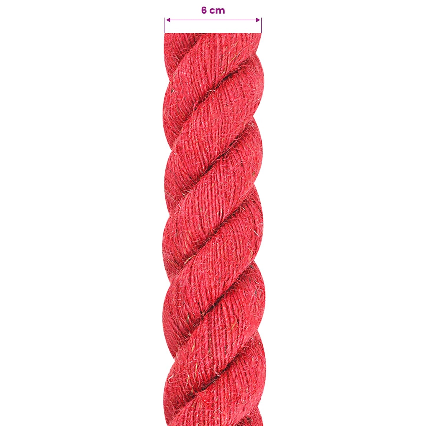 Jute Touw Rood 100% Tossa jute