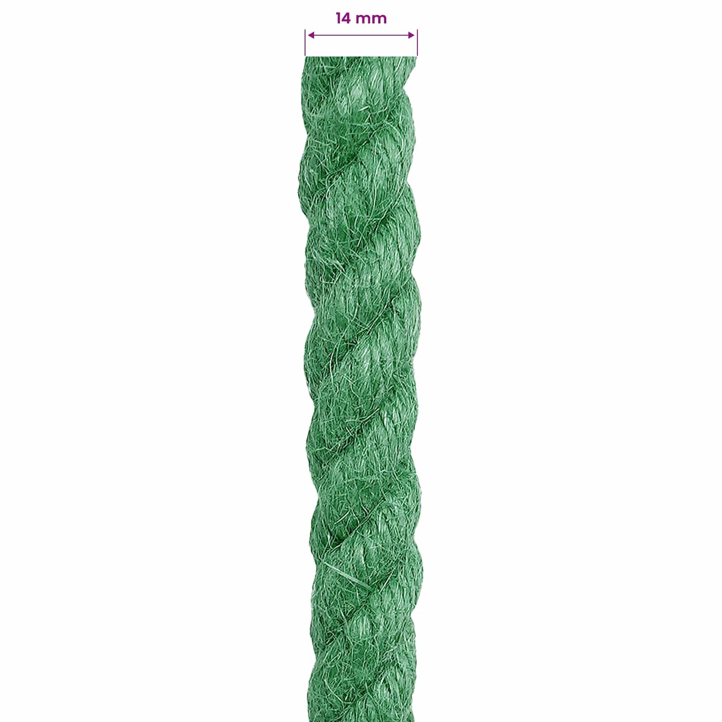 Jute Touw Groen 100% Tossa jute