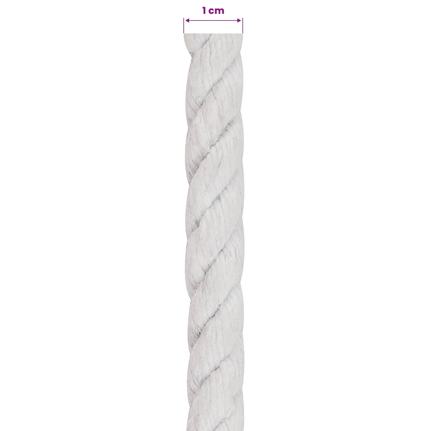 Touw Wit 1 x 1 x 10000 cm Katoen