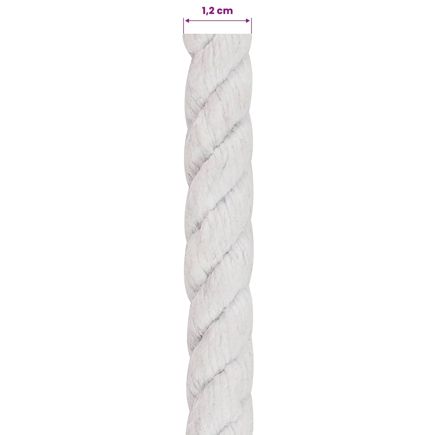Touw Wit 1,2 x 1,2 x 5000 cm Katoen