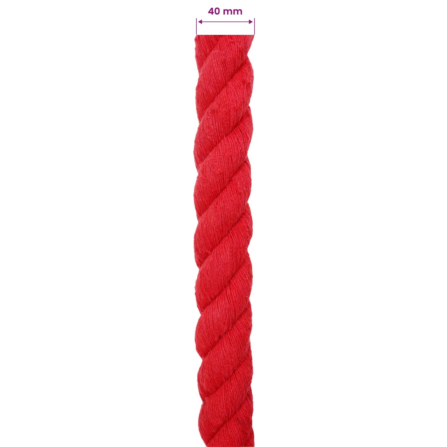 Touw Rood 4 x 4 x 500 cm Katoen