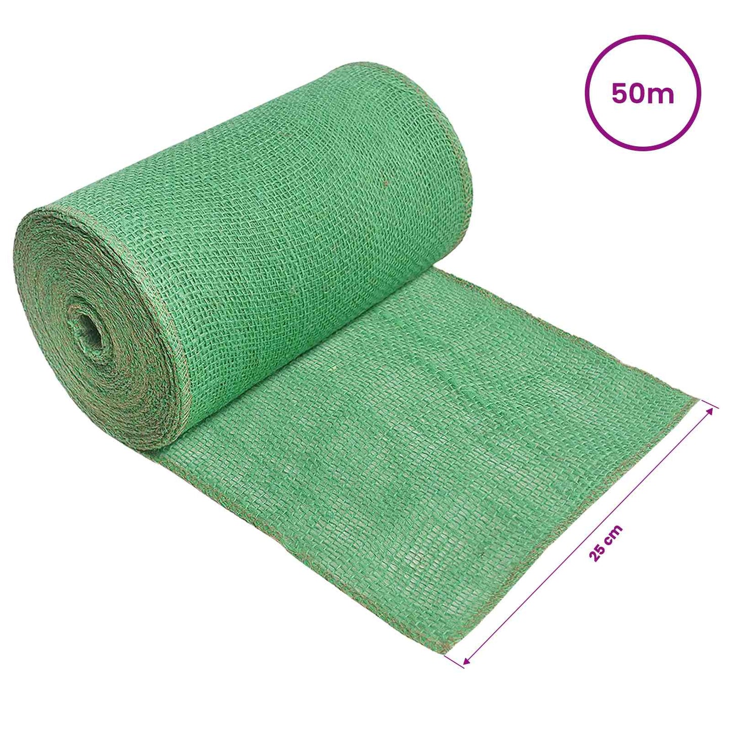 Jute Rol Groen 25 x 5000 cm