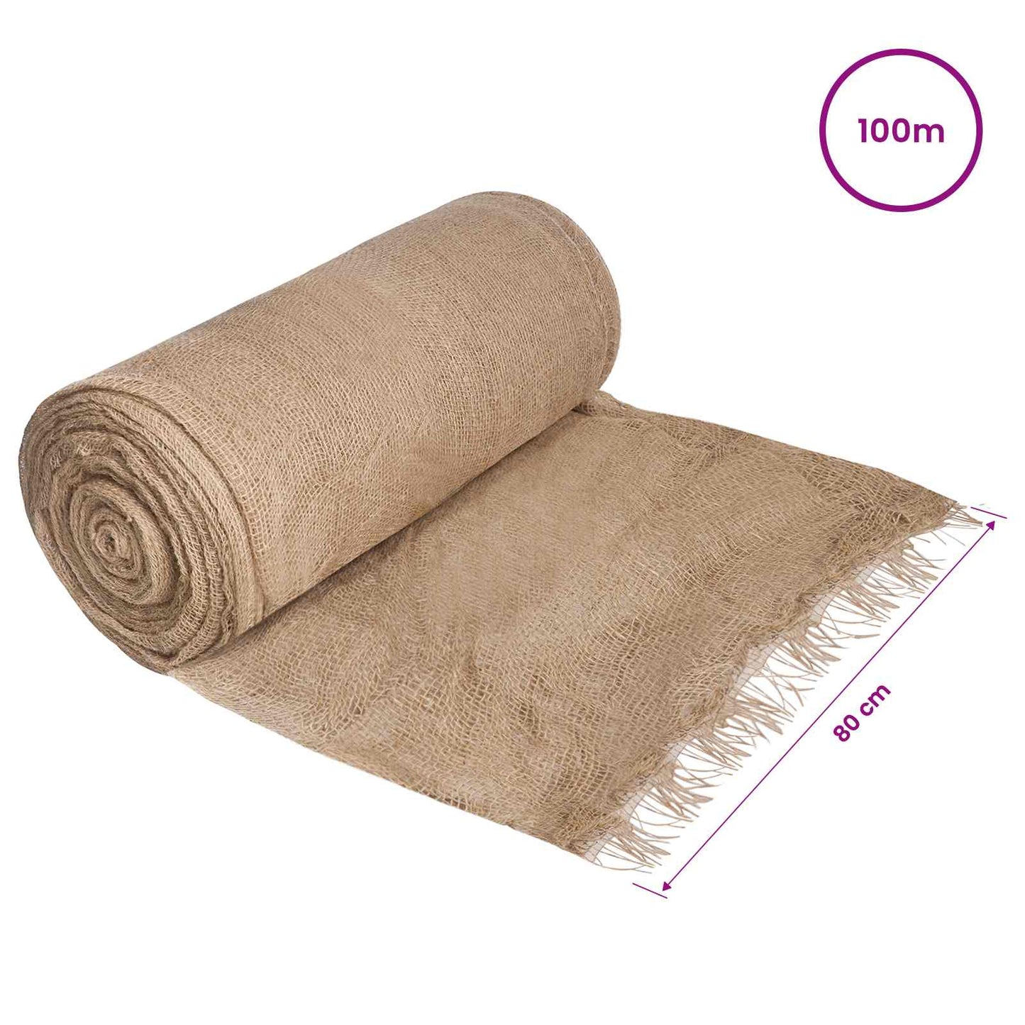Jute Rol Naturel 160 x 10000 cm