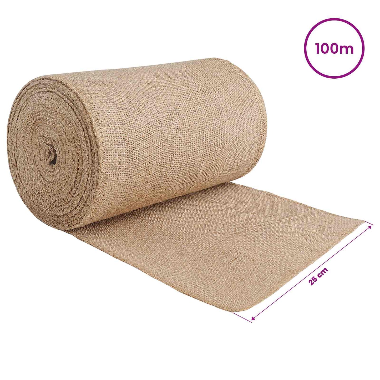 Jute Rol Naturel 25 x 10000 cm