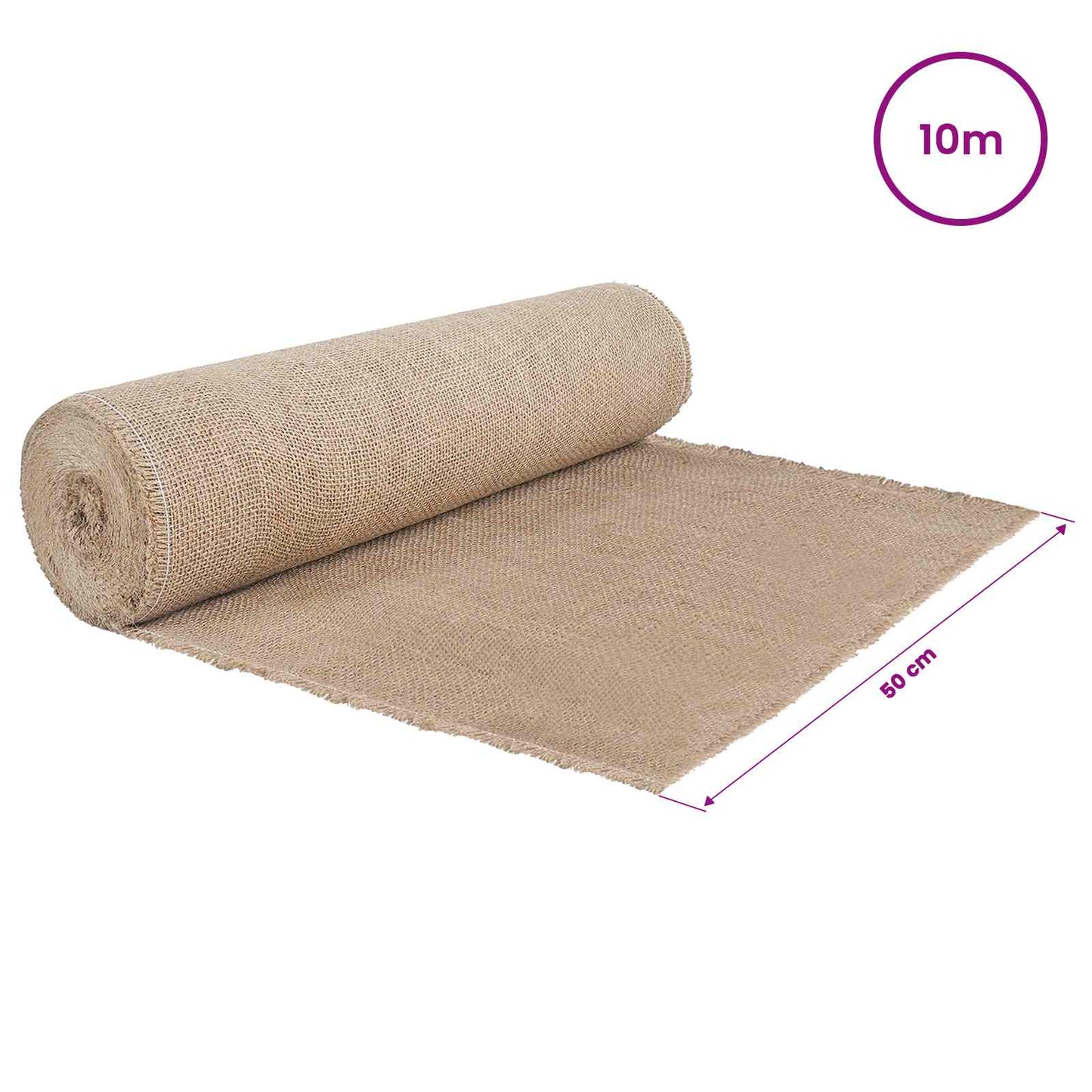 Jute Rol Naturel 50 x 1000 cm