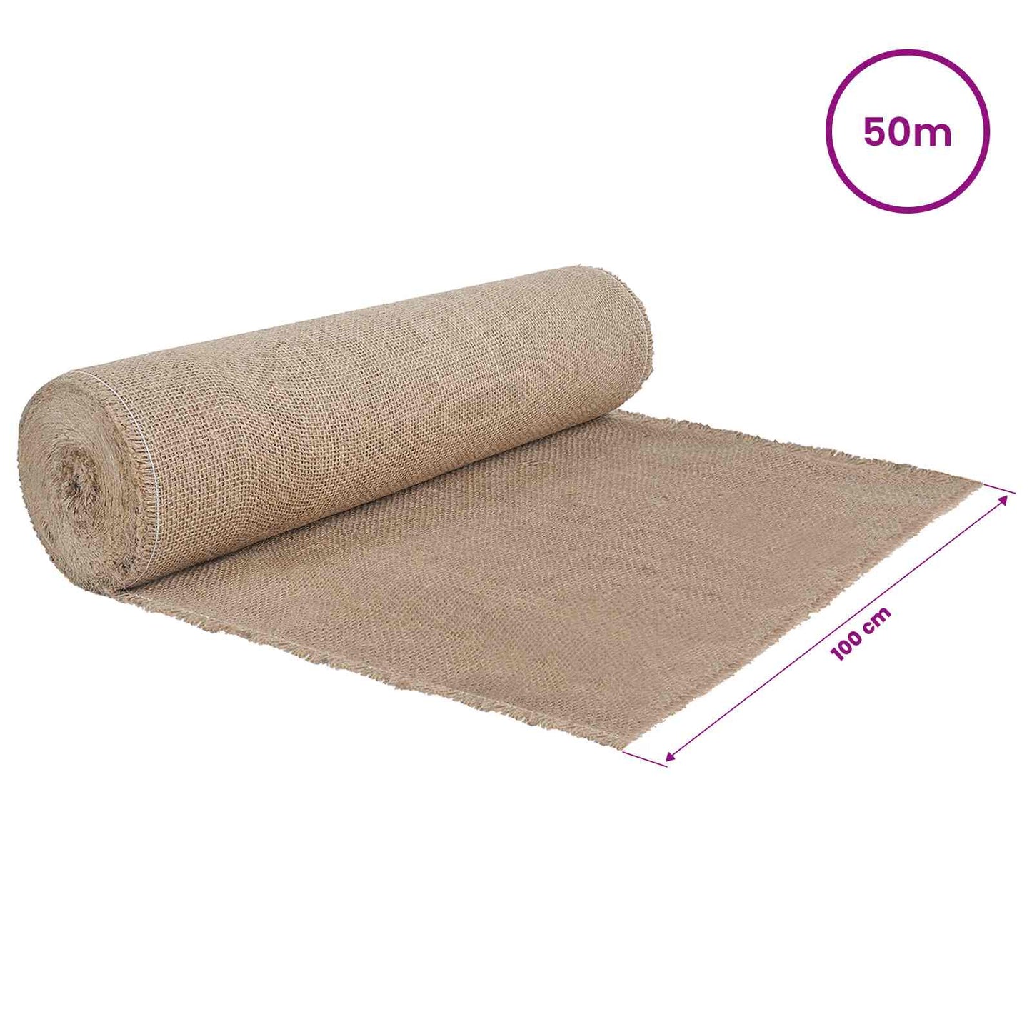 Jute Rol Naturel 100 x 5000 cm