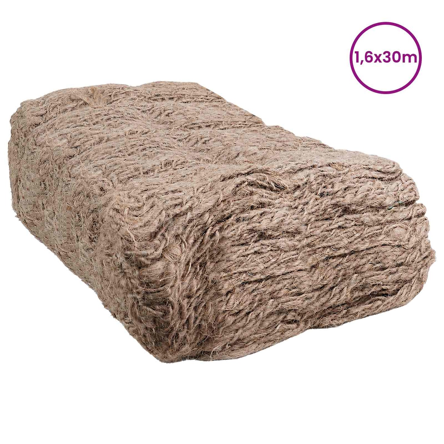 Jute Dijkmat Naturel 1,6 x 30 m 100% Tossa Jute