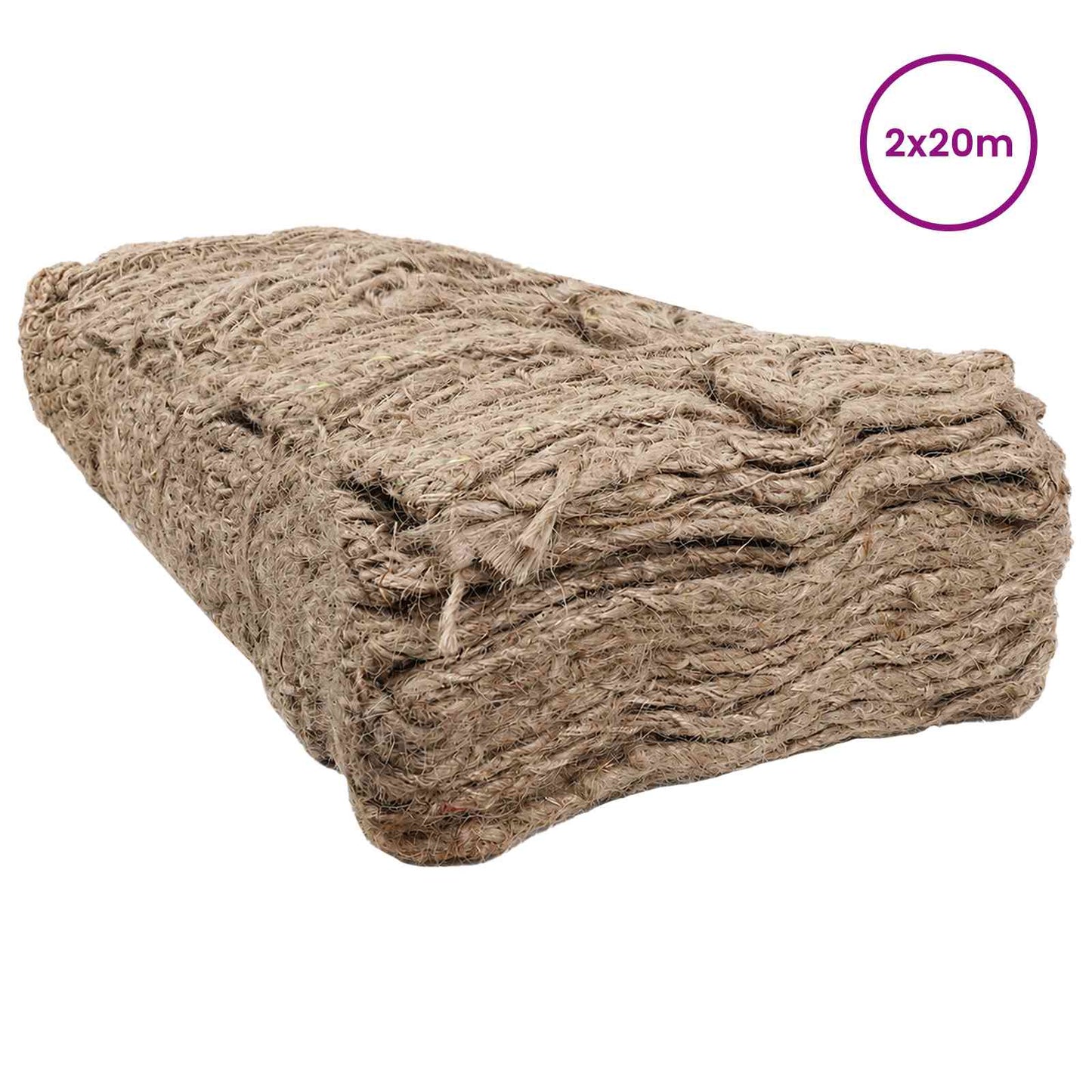 Jute Dijkmat Naturel 2 x 20 m 100% Tossa Jute