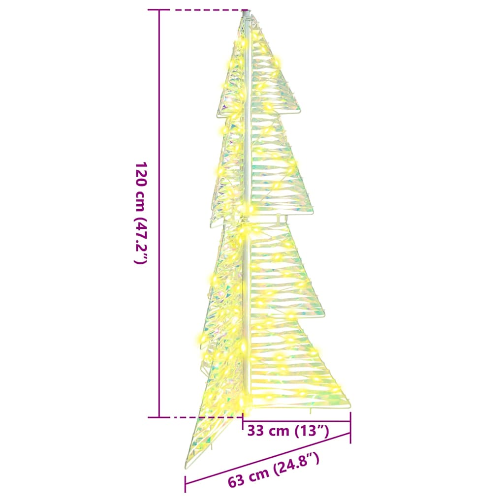 Kerstboom met 100 LED Warmwit 120 cm PET