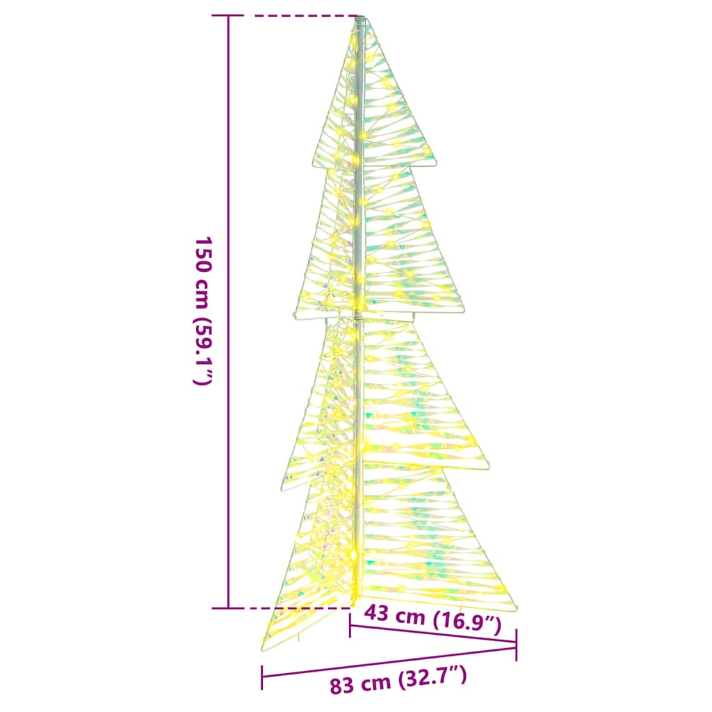 Kerstboom met 160 LED Warmwit 150 cm PET
