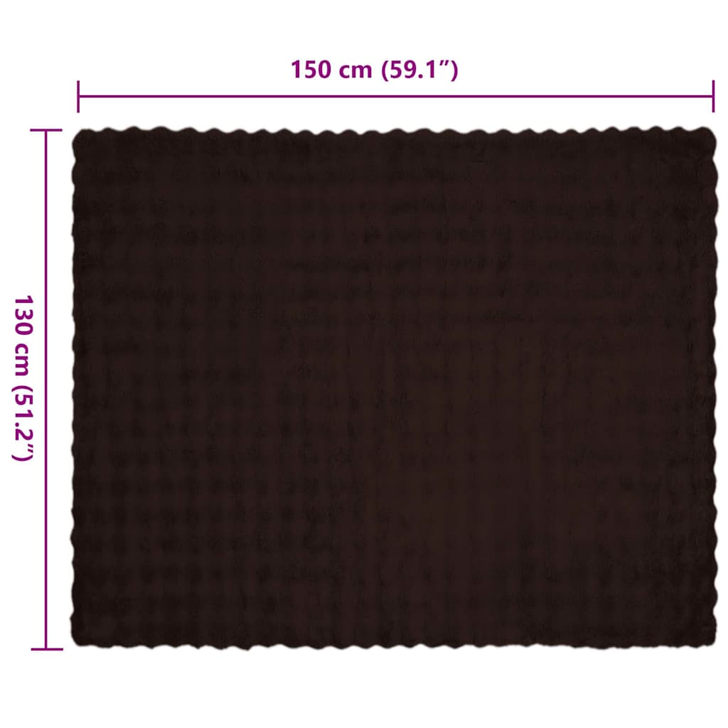 Neppels Konijnenbont Deken 4 pcs Kameel 130 x 150 cm Polyester