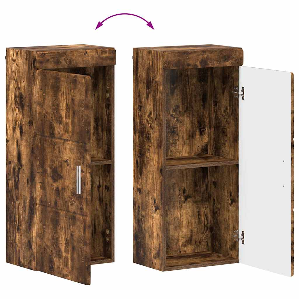 Badkamermeubelset met lade TULUM Gerookt eiken Bewerkt hout
